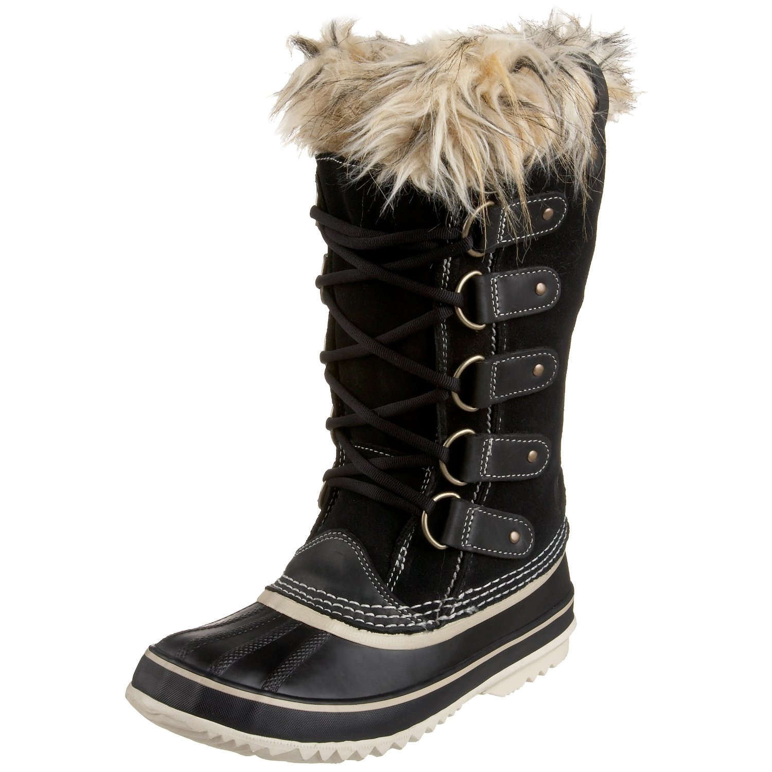Giày bốt Black Fur Trimmed Winter